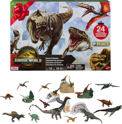 JURASSIC WORLD ODRODZENIE KALENDARZ ADWENTOWY FIGURKI AKCESORIA  DINOZAURY