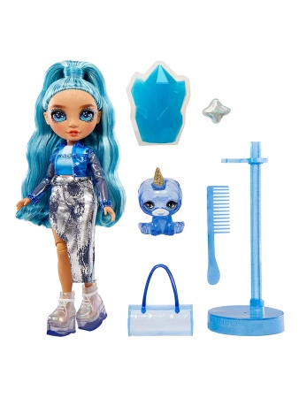 RAINBOW HIGH SKYLER BRADSHAW LALKA ZESTAW AKCESORIA SLIME NIEBIESKA BLUE