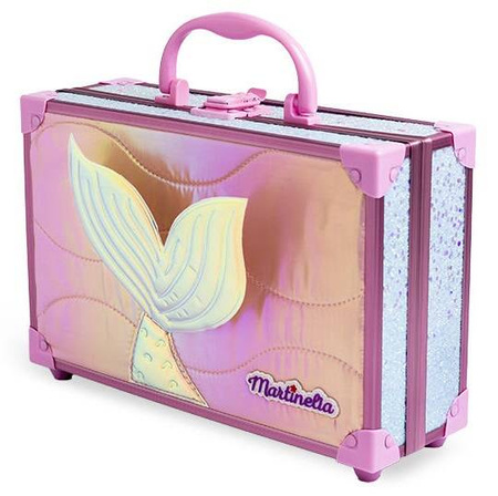 MARTINELIA ZESTAW DO MALOWANIA DLA DZIECI KUFEREK KOSMETYKI SYRENKA BROKAT