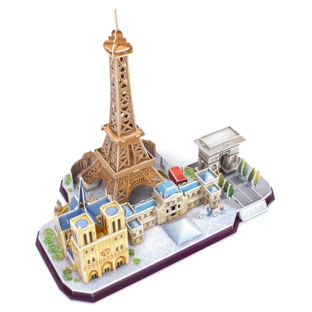 CUBIC FUN PUZZLE 3D PRZESTRZENNE CITY LINE Paris PARYŻ WIEŻA EIFFLA 114 EL