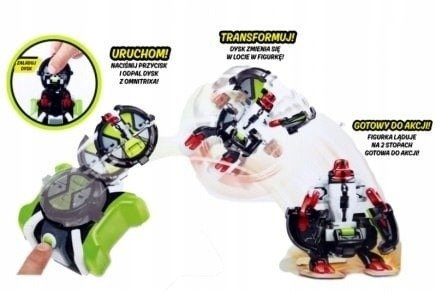 BEN 10 OMNITRIX TRANSFORM + 2 FIGURKI ZEGAREK EPEE