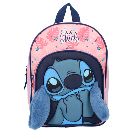 Plecak Stitch z kieszonką z odstającymi pluszowymi uszkami 3D