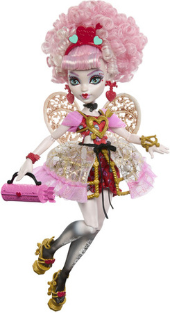 MONSTER HIGH LALKA CUPID ASTERIA STRASZYSŁODKIE URODZINY TOREBKA AKCESORIA