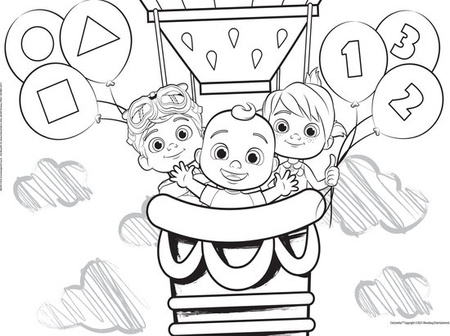 Cocomelon Puzzle dwustronne podłogowe 2x24 Bądź uprzejmy dla wszystkich