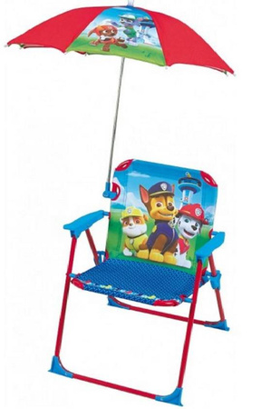 PSI PATROL PSY KRZESŁO Z PARASOLEM KRZESEŁKO PARASOL LEŻAK