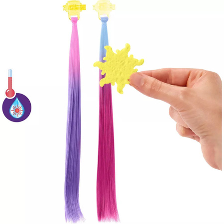 DISNEY PRINCESS LALKA ROSZPUNKA BAJKOWE WŁOSY ZESTAW Z AKCESORIAMI HLW18