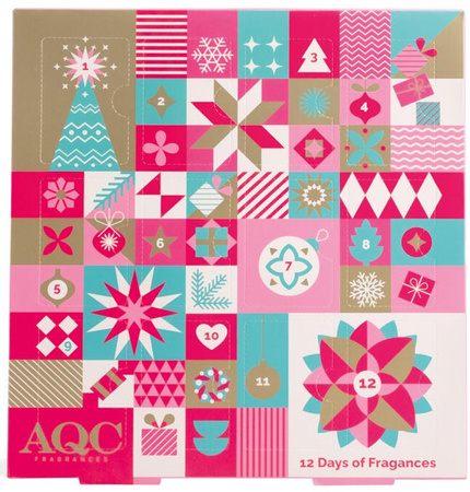 IDC AQC KALENDARZ ADWENTOWY ŚWIĘTA ZESTAW KOSMETYKÓW PERFUMY MGIEŁKI