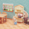 SYLVANIAN FAMILIES Wiejska Jadalnia Mebelki Kuchenka Stół
