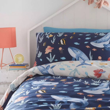 OCEAN RYBKI REKIN NEMO POŚCIEL 140X200 DZIECI