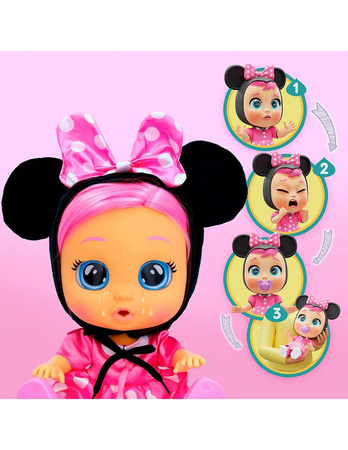CRY BABIES LALKA MINNIE DRESSY PŁACZĄCY BOBAS WŁOSY