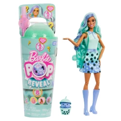 Barbie Pop Reveal Zielona herbata Bubble Tea Pachnąca lalka modowa