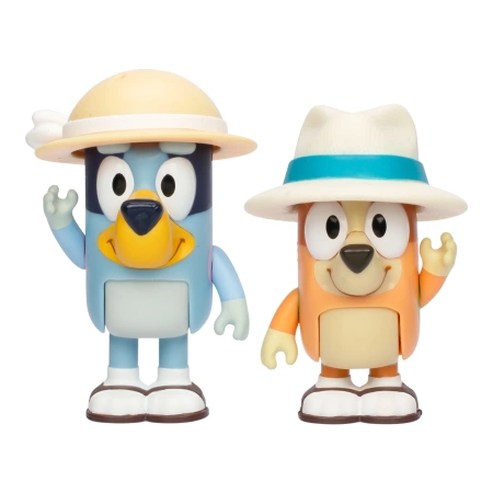 BLUEY BINGO FIGURKI ZESTAW FIGUREK 2-PACK HOLIDAY AKCESORIA