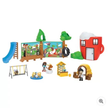 JAZWARES ADOPT ME ZESTAW KAWIARNIA I PLAC ZABAW COFFEE PLAYGROUND Figurki