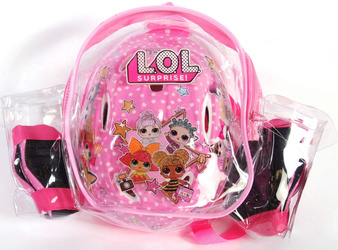 LOL MGA ZESTAW KASK 4 OCHRANIACZE ROWER PLECAK