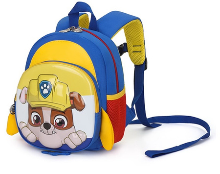 RUBBLE PSI PATROL PLECAK PLECACZEK DLA DZIECI DO PRZEDSZKOLA + SMYCZ