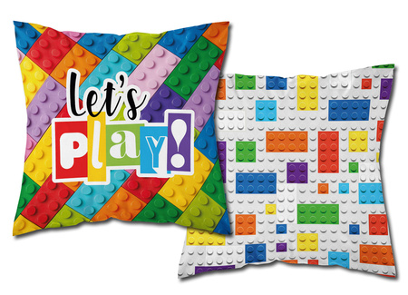 KLOCKI DWUSTRONNA PODUSZKA ŚWIECĄCA JASIEK + WKŁAD