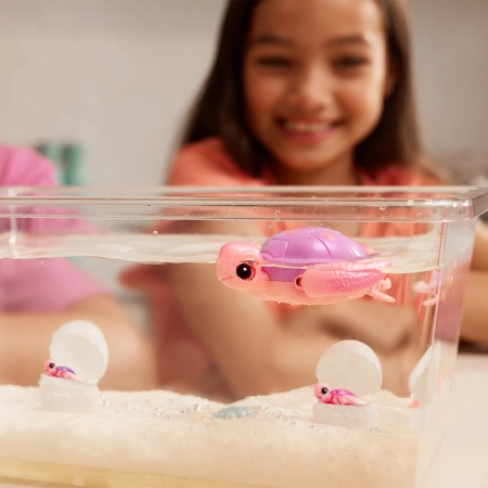 ZURU PETS ALIVE ZESTAW MAMA ŻÓŁW I MAŁE ŻÓWIKI W AKWARIUM