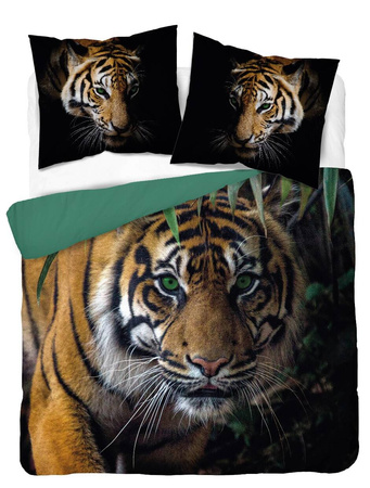 LEW LWY TIGER ZWIERZĘTA NATURA POŚCIEL BAWEŁNA 160X200 2 POSZEWKI