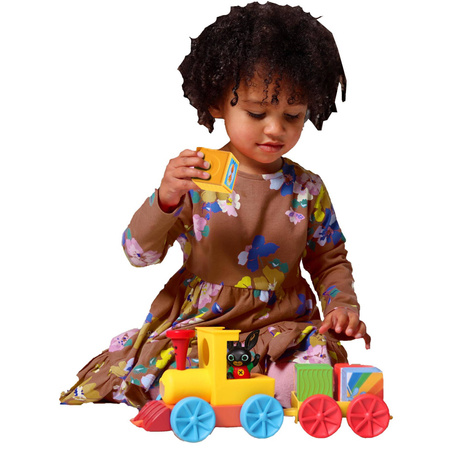 BING KRÓLICZEK POCIĄG CIUCHCIA KLOCKI SENSORYCZNE DŻWIĘKI FIGURKA