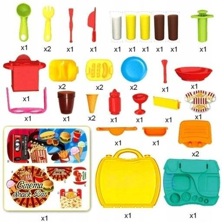 CIASTOLINA W WALIZCE MASA LODY KUCHNIA ZESTAW