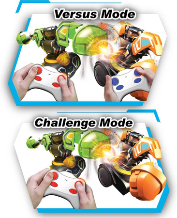 WALCZĄCE ROBOTY ROBO KOMBAT TORNADO 2-pak Silverlit 2 TRYBY ŚWIATŁO TYP A