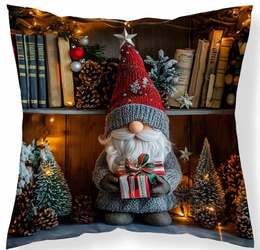 Poduszka Jasiek 40x40 Ozdobna Skrzat Choinka Prezent Świąteczna + Wkład