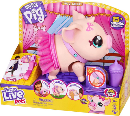 ŚWINKA INTERAKTYWNA PIGGLY BELLA BALETNICA CHODZI LITTLE LIVE PETS