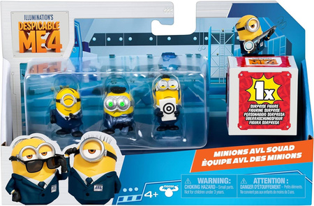 MINIONKI ZESTAW FIGUREK FIGURKI KOLEKCJONERSKIE AVL 4 sztuki