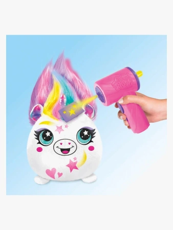 AIRBRUSH PLUSH POKOLORUJ PLUSZAKA ZESTAW FRYZURY JEDNOROŻEC KSIĘŻNICZKA