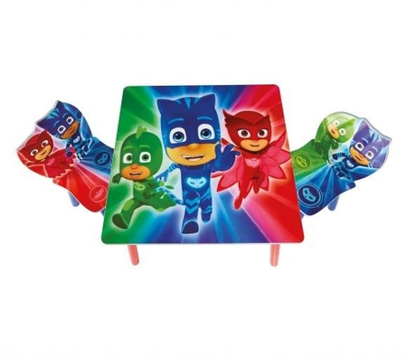 PIDŻAMERSI PJ MASKS STÓŁ STOLIK KRZESŁA