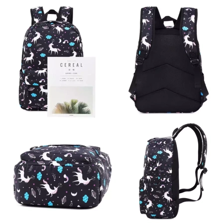 JEDNOROŻEC PLECAK SZKOLNY TORBA PIÓRNIK 3W1