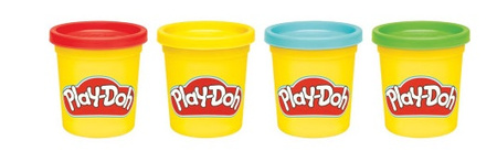 PLAY DOH CIASTOLINA zestaw 4 kolorowych tub G0688 Hasbro
