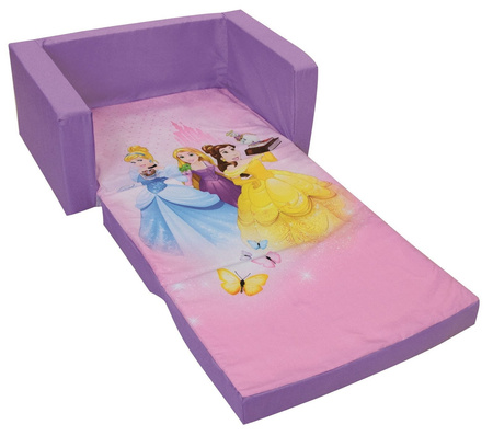 DISNEY KSIĘŻNICZKI ROSZPUNKA SOFA PIANKA ŁÓŻKO 2W1