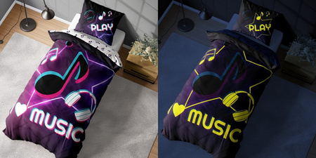 SŁUCHAWKI TIK TOK MUZYKA POŚCIEL160X200 BAWEŁNA