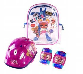 LOL MGA ZESTAW KASK 4 OCHRANIACZE ROWER PLECAK