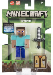 MINECRAFT FIGURKA STEVE pikselowa figurka + akcesoria JCN28