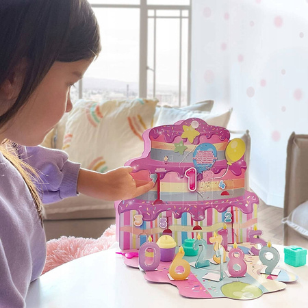 CRY BABIES MAGIC TERAS ZESTAW URODZINOWY TORT LALKA KALENDARZ AKCESORIA