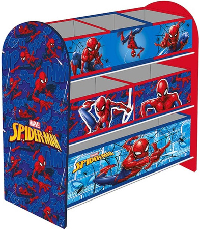 SPIDERMAN SPIDER MAN REGAŁ DLA DZIECI POJEMNIKI NA ZABWKI ORGANIZER MEBLE