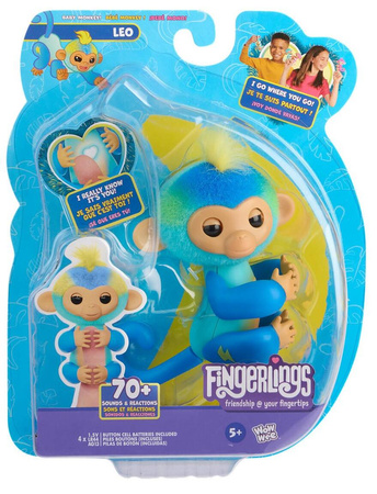 FINGERLINGS INTERAKTYWNA MAŁPKA LEO Zabawka Maskotka na palec