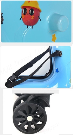 WALIZKA PODRÓŻNA JEŻDŻĄCA DZIECI KABINOWA JEŹDZIK BAGAŻ PODRĘCZNY KÓŁKACH