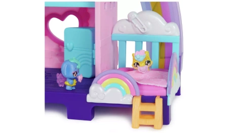 HATCHIMALS ZESTAW ŻŁOBEK 4 FIGURKI SAMOWYKLUWAJĄCE SIĘ JAJKA AKCESORIA