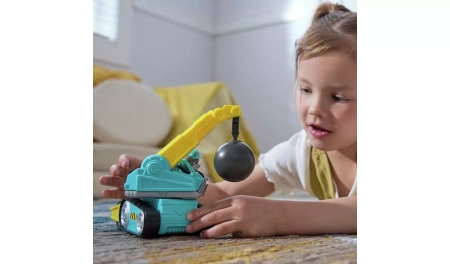 PSI PATROL RUBBLE&CREW POJAZD BUDOWLANY NISZCZĄCA KULA FIGURKĄ 6CM