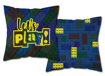 KLOCKI DWUSTRONNA PODUSZKA ŚWIECĄCA JASIEK + WKŁAD