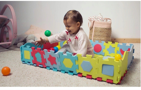 DUŻE PUZZLE PIANKOWE KOJEC MATA BASEN PIŁKI KSZTAŁ