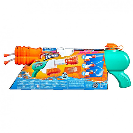 NERF SUPER SOAKER Wyrzutnia na wodę Hydro Frenzy F3891 PISTOLET DYNGUS