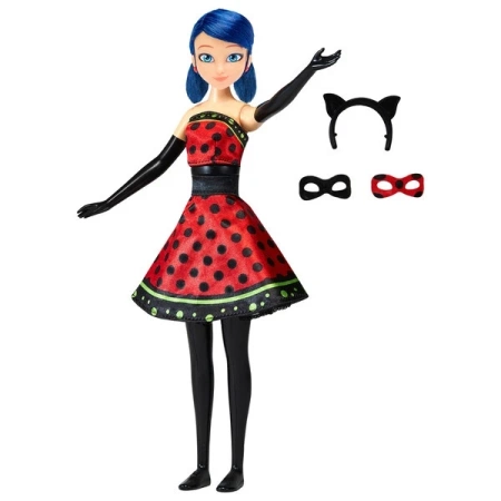 MIRACULOUS: BIEDRONKA I CZARNY KOT LALKA SWITCH LADYBUG PRZEMIANA
