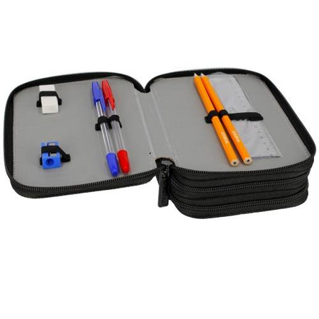 PIÓRNIK Z WYPOSAŻENIEM TRZYKOMOROWY CZARNY ZŁOTY