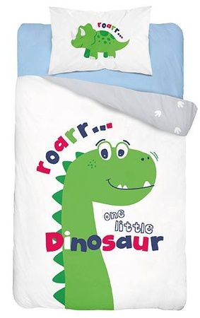 DINOZAURY DINO POŚCIEL 135X100 DZIECI DWUSTRONNA