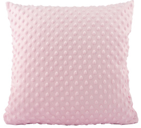 Poduszka Jasiek MINKY PINK JASNY RÓŻ 40X40 + Wkład