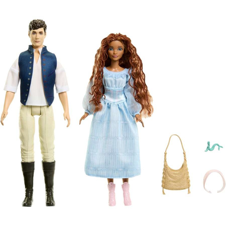 MAŁA SYRENKA ARIELKA I KSIĄŻE ERYK DISNEY ZESTAW 2 LALKI LALKA KINO HLX14